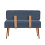 Hanah Home 1048 - 2 Banco Pino Atlántico y Azul Oscuro, Tablero de Partículas Melaminado, Ancho 110 cm